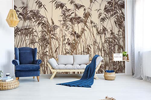 Vlies Fototapete GEFRORENES GRAS 375 x 250 cm (inkl. Kleister) - Vlies Tapete, Wandtapete, Wandbilder - Tapete für Wohnzimmer Schlafzimmer, Büro, Küche - Montagefertig