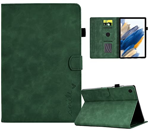 Aswant Funda Compatible con Samsung Galaxy Tab A8 10.5 2021 2022 (SM-X200 / SM-X205 / SM-X207), Ultradelgado Funda Tablet Samsung Tab A8, Case Cover Compatible con Samsung Tab A8 (Verde)