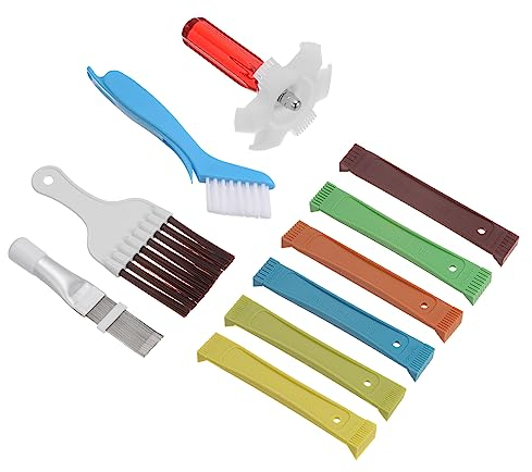 PATIKIL Air Conditioner Fin Comb, 5Pcs Fin Cleaning Brush AC Coil Cleaner Straightener Condenser Radiator Repair Tool for AC Unit Refrigerator Evaporator