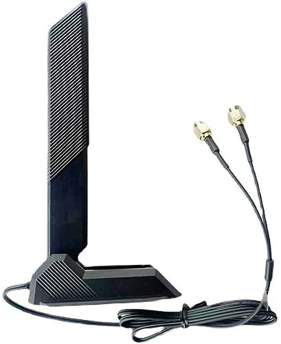 MOOKEENONE Antenne WiFi6e 2,4G/5G/6G, antenne WiFi avec câble d'extension pour carte mère Asus Z690 B560 H610 H670 B660 Z690