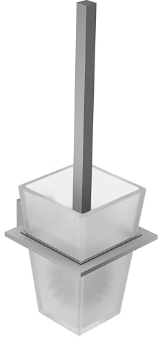 JACOB DELAFON EO E77871-CP Brosse WC Murale carrée Kit de Fixation Murale Inclus Couleur Chrome