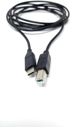 DRUT 3m USB 3.1 Type C to USB B Type Plug For Printer, Music Instrument, Mixer Cable Lead 10ft