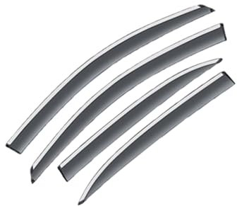 QTIPY Windabweiser 4 Stück Deflektoren Für VW Für Polo Für Mk5 5 V Hatch 6R 6C 61 2011~2017 2012 Zubehör Auto Seitenfenster Visiere Regen Augenbrauenschutz Car Windabweiser