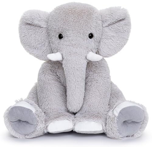 Yeqivo Elefant gefülltes Tier Plüschtier Geschenk für Kind Freundin gefüllte Elefant für Weihnachten Valentinstag Geburtstag Hochzeitsfeier Elephant（Grau,50CM）