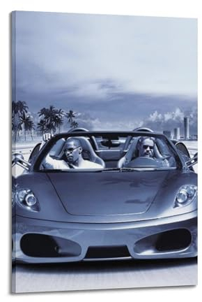 VZRSQZK Filmposter Miami Vice, dekoratives Gemälde, Leinwand-Wandposter und Kunstdruck, modernes Familienschlafzimmer-Dekor-Poster, 60 x 90 cm
