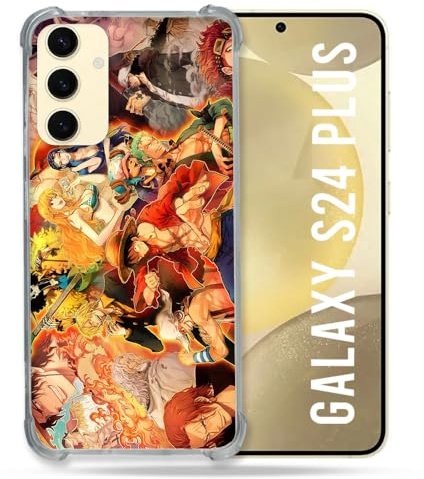 Cokitec Verstärkte Schutzhülle für Samsung Galaxy S24 Plus, Manga, One Piece Nakama