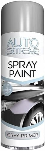PEBBLE HUG All Purpose Spray Paint, Grey Primer Aerosol Paint, Ideal and Perfect Finish for Cars, Bikes, Vans, Metal and Wood, Quick Drying, Safe and Durable, 250ml (1 Pcs)