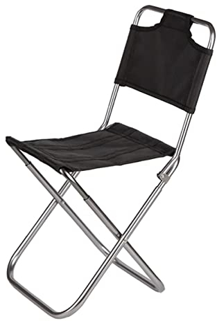 REEKOS Outdoorstuhl Campingstuhl Klappstuhl Kleiner Campinghocker, Tragbarer Angelsitzhocker Mit Rückenlehne Für Outdoor-Wandern, Angeln, Gartenarbeit Angelstuhl Faltstuhl Camping-Stühle