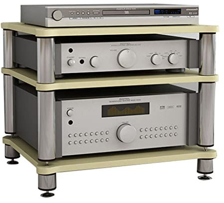 Füße Lautsprecherständer, 3-Schicht HiFi Audio Schrank TV Ständer HiFi Rack Ständer Schrank Mit Kabel Management Mit Stoßdämpfung