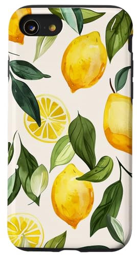 Pattern Art Lemon Fruit Vintage Case for iPhone SE (2020) / 7 / 8