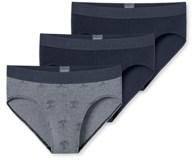 Schiesser Herren 3 Pack Slips Bio Baumwolle Multipack - 95/5 Organic, Sortiert 10_180196, 9