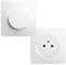 DEBFLEX - Casual Evo - Lot Complet 3 Prises 2P+T Affleurantes + 2 Interrupteurs Va et Vient - Design Sobre - Faciles à Installer - ABS - Installation Encastrée - Blanc