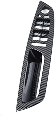 TWOMEM Autozubehör Für E70 X5 E71 E72 X6 SAV 2007-2013 Kohlefaser Auto Rechts Links Innentürverkleidung Griff Pull Trim Cover Innere Türen Griff(Left Driver Side)