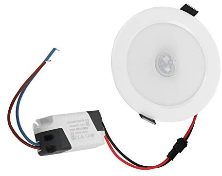 Marhynchus LED-Induktionslicht für den Menschlichen Körper, 9 W, Rundes 18-LED-Infrarotsensor-Downlight mit Großem Induktionswinkel, für Wohnkorridore, Gehwege, Balkone, Toiletten (18