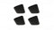 MWH Fusskappen 40 x 20 mm 4er Set – Schwarz – Für Royal Garden Balero, Kent, Quito, Sena, Tapa, Kettler – Robuste Kunststoffkappen für Gartenmöbel