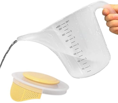 Zghhc Plastic Measuring Jugs Measuring Cup, Long Spout Jug 1500ml with Clear Scale, Kitchen Measuring Jug Set for Cakes Making, Liquids