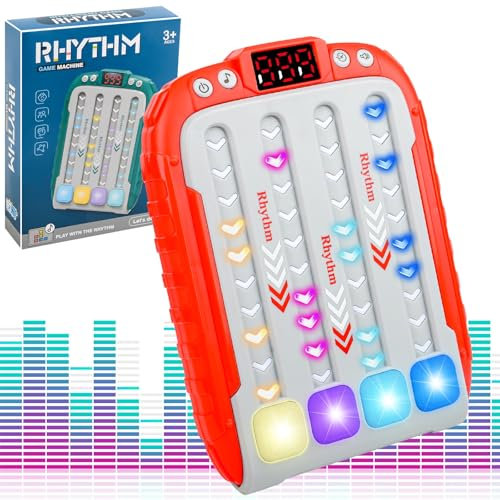 Pop It Game, Handheld Game Console Puzzle Game Console Machine, Pop Rhythm Game for Kids Adults, Sensory Fidget Squeeze Toys for Kids Age 4 5 6 7 8 9 Year Old Boys Gifts