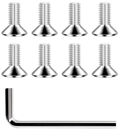 MVSSP Ersatzschrauben für Clipless Cleats - Kompatibel mit Delta und SPD Styles für Spin Bikes (Clips nicht im Lieferumfang enthalten) (Silber)
