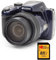 KODAK Pixpro AZ528 + scheda di memoria SD da 32 GB, fotocamera Bridge da 16 MP, zoom 52X, Full HD, 85 MB/s Lettura, 25 MB/s Scrittura, Blu Notte