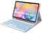 OCCTINGKIND - Tastiera Bluetooth wireless da 10 pollici per tablet iPad/Android, layout tedesco QWERTZ, retroilluminazione, per iPad/Samsng Galaxy Tab/Lenovo Tab/Xiaomi Pad/Redmi Pad, bianco