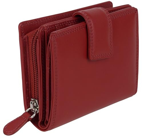 Golunski Leathergoods Ladies Compact Purse Graffiti Collection - Red