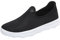 biJerou Zapatillas de ocio para hombre de lona en colores lisos y sin cordones. Zapatillas ligeras para mayor comodidad y estilo, transpirables y flexibles, ideales para el día a día y looks casuales,