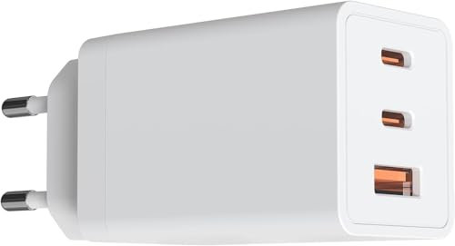 Chargeur USB C GaN 67W 3 Ports Compact Rapide Compatible avec Mac Book Pro 16, 15, 14, 13 Pouces,Air 2018 2019 2020 13 inch,iPad Pro, iPhone 16/15, Pixel et Tous Appareils USB-C