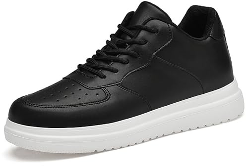 Generisch 2026 scarpe con rialzi da uomo, 6/8/10 cm, unisex, regolabile in altezza, scarpe casual con rialzi, scarpe da ginnastica antiscivolo e traspiranti eleganti pelle laccata da uomo