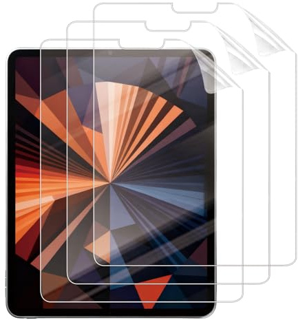 3 Pezzi Pellicole Protettive di Carta per iPad Pro 12.9 (2022/2021/2020/2018) – Pellicola Opaca Anti-Riflesso e Anti-Impronte, Protezione Schermo per Disegno e Scrittura Naturale con Stilo Capacitivo