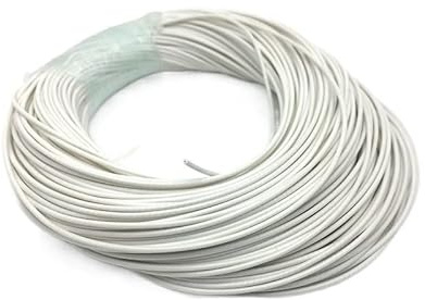1 Meter weißes Heizkabel aus Silikonkautschuk – 5 V, 12 V, 24 V, 36 V, 48 V, elektrischer Heizdraht for selbstgemachte Heizkissen, Matten(180Ohm)