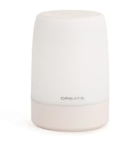 CREATE/BABY DREAM CONNECT/Schlaflampe und Gerät für weißes Rauschen für Babys mit WLAN Cremeweiß/Bluetooth, 3 Funktionen, 32 Audiotitel, 8 LED-Beleuchtungsmodi, 10 Stunden Akkulaufzeit, 3W