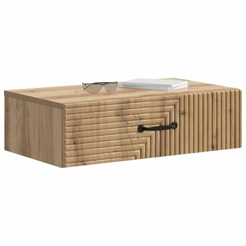 vidaXL Wandmontierter Beistelltisch 59 x 34,5 x 17 cm Holzwerkstoff