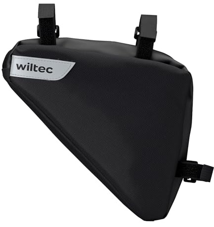 Wiltec Rahmentasche Dreieckstasche 23 x 6 x 20 cm mit 1,5 l Fassungsvermögen, wasserrabweisende Fahrradtasche