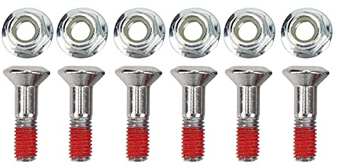 ECHTNATAV 6 Pack M8 Sprocket Bolt Kit, 10.9 Grade M8 Sprocket Screw Steel with Aluminum Locknuts Sprocket Nut for YZ YZF KX KXF RMZ CRF Dirt Bikes