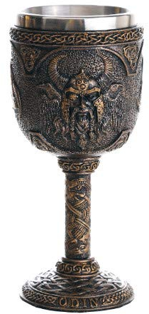 Pacific Giftware Norse Mythology Alfather Odin King of Asgard Wine Goblet Chalice Cup 7oz
