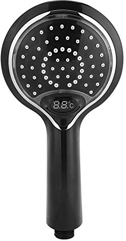 Tosuny LED-Duschkopf mit 3-Farben-Wechsel-LED, Farbduschtemperaturanzeige, LED-Duschkopf, Digitale Temperaturanzeige, Farbwechsel-Dusche mit Temperaturregelung