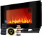 Heidenfeld Elektrokamin HF-WK100 | 𝟯 𝐉𝐀𝐇𝐑𝐄 𝐆𝐀𝐑𝐀𝐍𝐓𝐈𝐄 - 2000 Watt - Fernbedienung - Thermostat - Kippschutz - Timer - 3D Flammen - Wandkamin - Kaminofen (WK100C Flach Steinoptik)