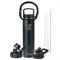 Trebo Stainless Steel Water Bottle with Straw 750ml, Insulated Water Bottle Leakproof Double Wall Spout Handle Lids Keeps Drinks Cold for 48h Paracord Handle Perfect for Travel Work Sports