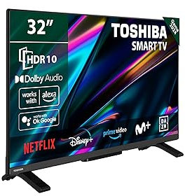 TOSHIBA 32WV2E63DG - TV LED 32'' (80 cm) - HD Ready 1366x768 - DTS Virtual:X - Smart TV - 2xHDMI