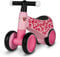 LIONELO Sammy Rider pour Enfants de 1 à 3 Ans, Porteur 4 Roues jusqu'à 25 kg, Poignées Antidérapantes avec Éclairage, Siège Ergonomique 3 Modèles, pour Garçons et Filles (Pink)
