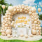 Roxistar Luftballons Aprikose, 143 Stück 5 10 12 18 Zoll Apricot Helium Latex Luftballon Vintage Beige Nude Ballonbogen Girlande Kit für Mädchen Frauen Geburtstag Hochzeit Babyparty Party Dekorationen