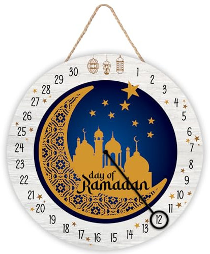 PAMBO Ramadan C35-1 Kalender zum Aufhängen an der Tür, Countdown-Dekorationen