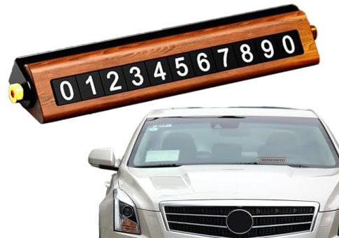 Temporary Car Parking Plate | Luminous Stop Parking Number Sign - Temporary Stop Sign, Car Phone Number Sign Plate, Car Interior Accessories