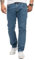 Lorenzo Loren Herren Jeans Regular Fit Stretch Jeans Männerhose Herrenjeans Denim Hosen Herrenhose Straight Cut Stonewashed LL-4003 Blau W32 L30