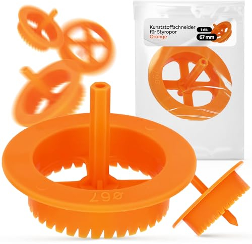 STYROPORFRÄSER Ø 67 MM 1 STÜCK WDVS VWS EPS TELLERDÜBEL HOCHWERTIGE FRÄSE FÜR STYROPOR MAG-KRAK Wdvs Fräse Rondelle Dämmstoffdübel Robuste Bauweise Ideales Werkzeug für Bau & Renovierungsarbeiten