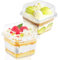 imuounl 50Pcs Dessert Cups with Lids 8oz/240ml Reusable Plastic Dessert Cups Clear Dessert Bowls Cheesecake Pots Containers for Cupcake,Pudding,Snacks,Yogurt,Parfait,Fruits,Mousse Party,Birthday