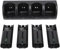 for Wii Remote Battery Charger, 4-in-1 Charging Station with 4 Rechargeable Battery Packs 4 Pcs 2800mAh Replacement Batteries, Remote Not Included (Black)