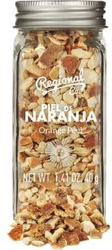 Piel De Naranja Deshidratada | Regional Co - En Tarro De Cristal 40 Gr - Aroma Cítrico Y Refrescante Para Infusiones, Repostería Y Cócteles - Toque Dulce Y Aromático, 100% Natural Sin Aditivos