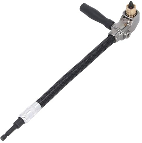 Flexible Bohrer Verlängerung mit Rechtwinkligen Bohr Adapter, 11,8 Flex Schaft Schrauben Dreher Bohrer Halter, 1/4 Zoll Hex Schaft-Eck-Bit Halter für Elektrische Hand Bohrungen