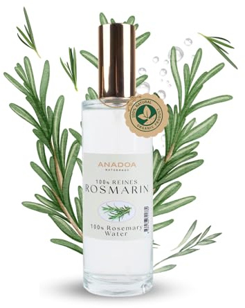 Anadoa Rosmarinwasser 100% Reines | Natürliches Hydrolat aus frischen Rosmarinblättern | Biberiye Suyu Spray für Haarwachstum, Kopfhautpflege & reine Haut